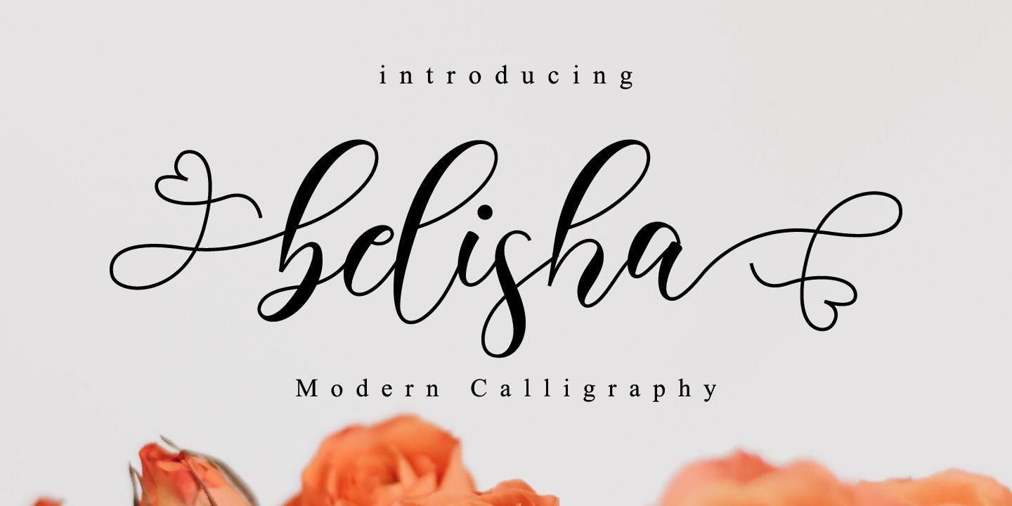 Beispiel einer Belisha Regular-Schriftart